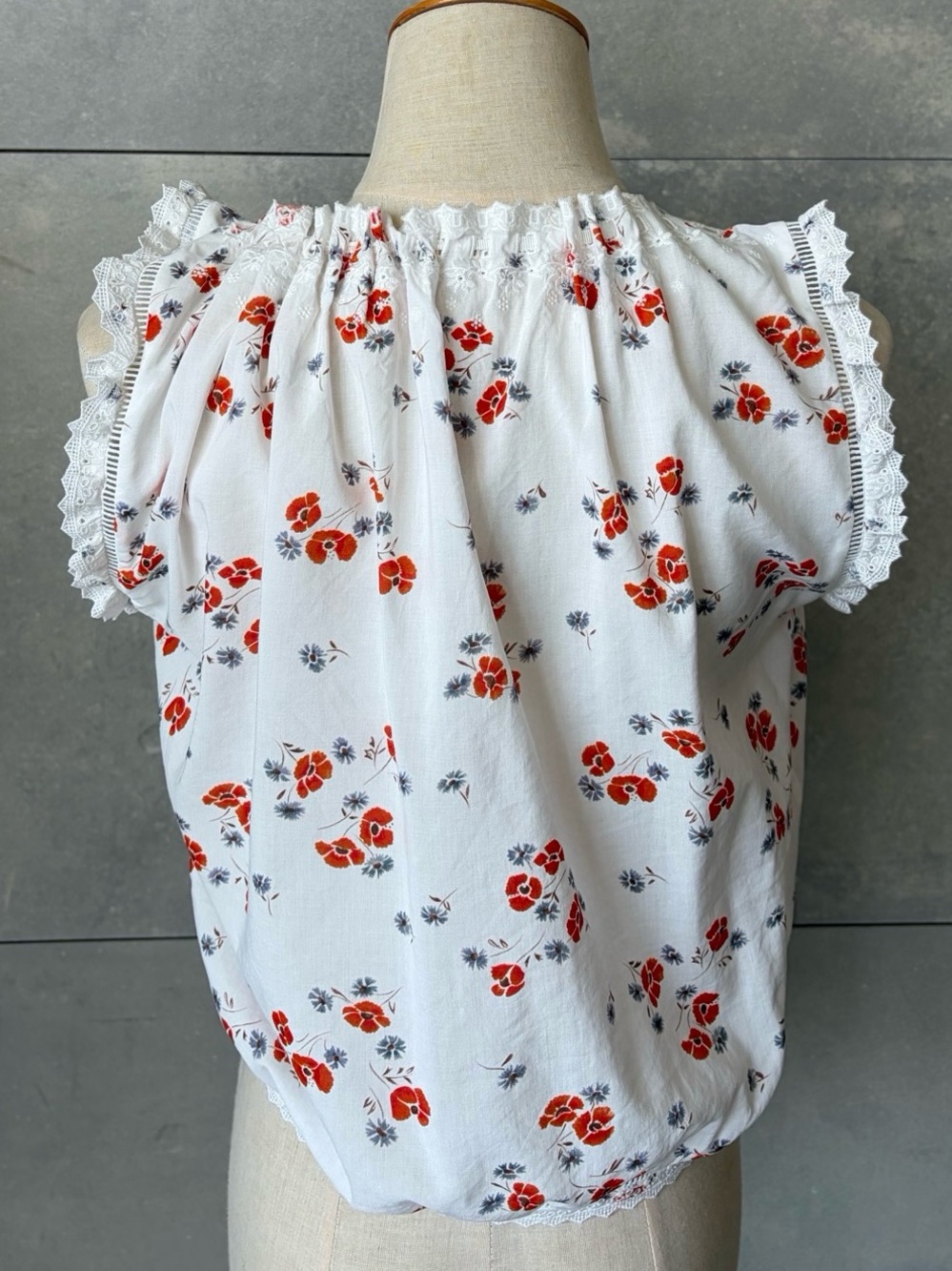 Doen Traveler Top Poppy Field, S M - Picture 4 of 11